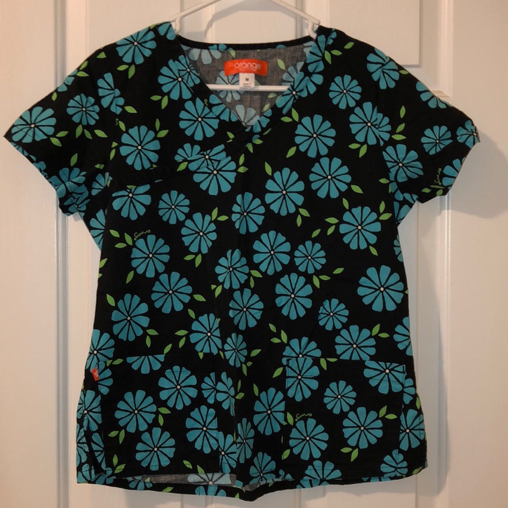 AllHeart “Orange Standard” scrub top